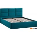 Кровати Трия Стелла Тип 1 c ПМ и заглушиной 160x200 (микровелюр Jercy Izumrud)