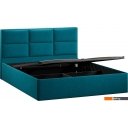 Кровати Трия Стелла Тип 1 c ПМ и заглушиной 160x200 (микровелюр Jercy Izumrud)