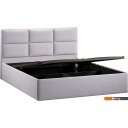 Кровати Трия Стелла Тип 1 c ПМ и заглушиной 160x200 (микровелюр Jercy Silver)