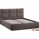 Кровати Трия Стелла Тип 1 c ПМ и заглушиной 160x200 (микровелюр Jercy Stone)