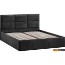 Кровати Трия Стелла Тип 1 c ПМ и заглушиной 160x200 (микровелюр Wellmart Graphite)