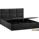 Кровати Трия Стелла Тип 1 c ПМ и заглушиной 160x200 (микровелюр Wellmart Graphite)
