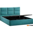 Кровати Трия Стелла Тип 1 c ПМ и заглушиной 160x200 (микровелюр Wellmart Indigo)