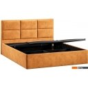 Кровати Трия Стелла Тип 1 c ПМ и заглушиной 160x200 (микровелюр Wellmart Yellow)