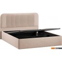 Кровати Трия Тиффани Тип 1 c ПМ и заглушиной 160x200 (микровелюр Jercy Cream)