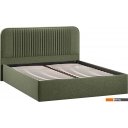 Кровати Трия Тиффани Тип 1 c ПМ и заглушиной 160x200 (микровелюр Jercy Deep Green)