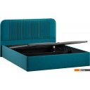 Кровати Трия Тиффани Тип 1 c ПМ и заглушиной 160x200 (микровелюр Jercy Izumrud)