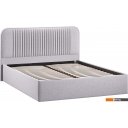 Кровати Трия Тиффани Тип 1 c ПМ и заглушиной 160x200 (микровелюр Jercy Silver)