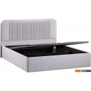 Кровати Трия Тиффани Тип 1 c ПМ и заглушиной 160x200 (микровелюр Jercy Silver)