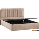 Кровати Трия Тиффани Тип 1 c ПМ и заглушиной 160x200 (микровелюр Wellmart Dark Beige)