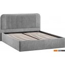 Кровати Трия Тиффани Тип 1 c ПМ и заглушиной 160x200 (микровелюр Wellmart Silver)