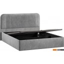 Кровати Трия Тиффани Тип 1 c ПМ и заглушиной 160x200 (микровелюр Wellmart Silver)