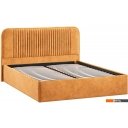 Кровати Трия Тиффани Тип 1 c ПМ и заглушиной 160x200 (микровелюр Wellmart Yellow)