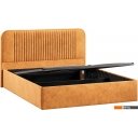 Кровати Трия Тиффани Тип 1 c ПМ и заглушиной 160x200 (микровелюр Wellmart Yellow)