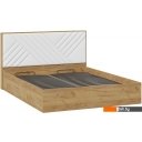 Кровати Трия Хилтон универсальная тип 1 с ПМ 160x200 (дуб крафт золотой/белый)