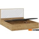 Кровати Трия Хилтон универсальная тип 1 с ПМ 160x200 (дуб крафт золотой/белый)