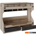 Кровати Трия Окланд 200х80 (фон черный/дуб делано)