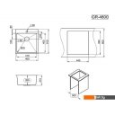 Кухонные мойки Granula GR-4600 (золото сатин)