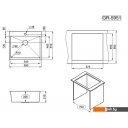 Кухонные мойки Granula GR-5951 (графит матовый)