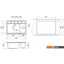 Кухонные мойки Granula KS-7302 (черный)