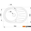Кухонные мойки Granula 7601 (черный)
