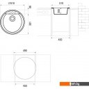 Кухонные мойки Longran Amanda AMG510 (sabbia/58)