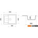 Кухонные мойки Longran Amanda AMG650.500 (truffle/54)