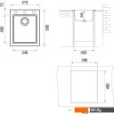 Кухонные мойки Longran Cube CUG 410.500 (truffle/54)