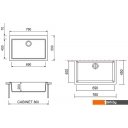 Кухонные мойки Longran Cube CUG 760.500 (croma/49)