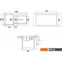 Кухонные мойки Longran Enigma ENG1000.500 15 (croma/49)