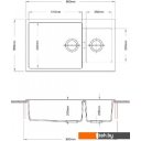 Кухонные мойки Longran Enigma ENG860.500 15 (оникс)