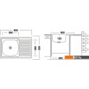 Кухонные мойки Ukinox STD800.500 5C 0R