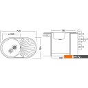 Кухонные мойки Ukinox Фаворит FAP740.440-GT8K 2L