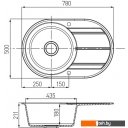 Кухонные мойки Акватон Амира (серый шелк)