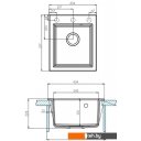 Кухонные мойки Акватон Линеа 43 (кофе)