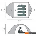 Палатки BTrace Canio 4 (зеленый/бежевый)