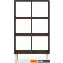 Полки, стеллажи, системы хранения MONOFIX Одос Вертикальный 6 секций (венге)