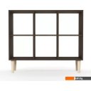 Полки, стеллажи, системы хранения MONOFIX Одос Горизонтальный 6 секций (венге)