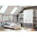 Полки, стеллажи, системы хранения ДСВ Лавис СД 900.1 (белый/белый софт/серый эмалит)