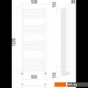 Полотенцесушители TERMINUS Альба П18 500x1200 (хром)