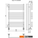 Полотенцесушители TERMINUS Берн П13 (500x800)
