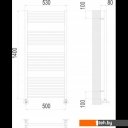 Полотенцесушители TERMINUS Ватикан П22 500x1400 (хром)