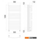 Полотенцесушители TERMINUS Капри П17 500x1200 (хром)