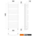 Полотенцесушители TERMINUS Капри П19 500x1400 (хром)