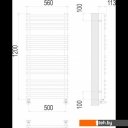 Полотенцесушители TERMINUS Кремона П18 500x1200 (полированная сталь)