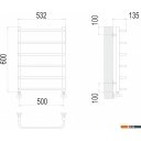 Полотенцесушители TERMINUS Стандарт П6 500х600 (RAL 9005 черный)