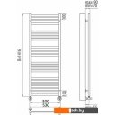 Полотенцесушители TERMINUS Тоскана П23 500x1400 (хром)