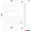 Полотенцесушители TERMINUS Сицилия П12 500x1000 (RAL 9005 черный матовый)