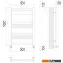 Полотенцесушители TERMINUS Сицилия П16 500x1000 (хром)