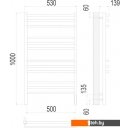 Полотенцесушители TERMINUS Соренто П12 500x1000 электро (хром)